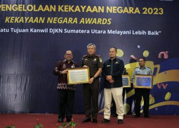 Kejati Sumut Pemenang I Kategori Pengelolaan BMN Yang Produktif dari Dirjen Kekayaan Negara