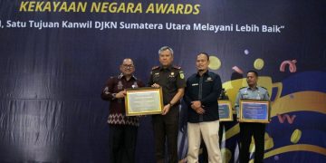 Kejati Sumut Pemenang I Kategori Pengelolaan BMN Yang Produktif dari Dirjen Kekayaan Negara