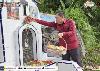 Kakanwil Kemenkumham Sumut dan Jajarannya, Ziarah ke Makam Orangtua Menkumham Yasonna H Laoly 