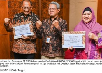 Biaya Bangun Toilet dan Sarana Air Minum PDAM Tinggi, USAID IUWASH Tangguh Kerjasama dengan PT SMF