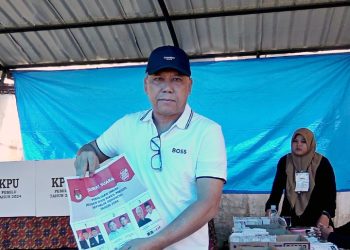 Petinggi Kejati Sumut dan Jajaran Memilih di TPS 68