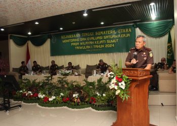 Monev Digelar, Kajati Sumut Sampaikan 4 Focal Point Jaksa Agung.