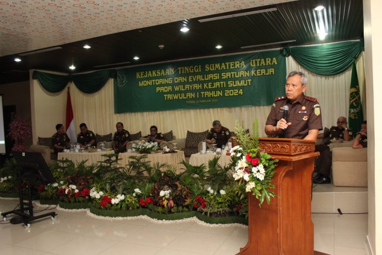 Monev Digelar, Kajati Sumut Sampaikan 4 Focal Point Jaksa Agung.