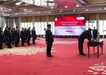 Pasca Pilpres/Pileg, Pj Gubsu Lakukan Rotasi, 13 Pejabat Eselon II Dilantik 