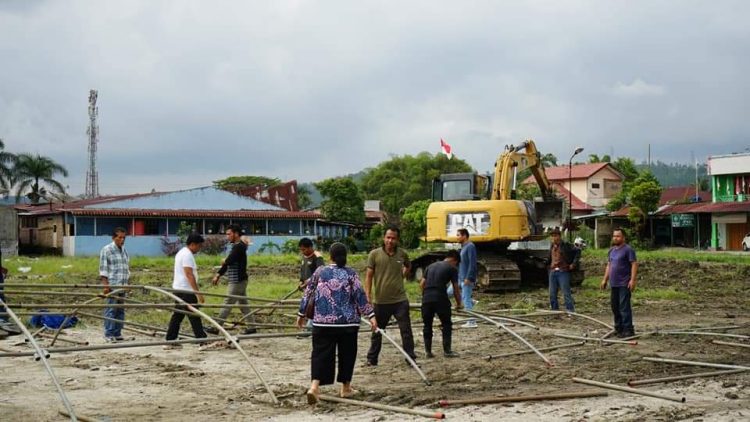 Ratusan Pedagang Korban Kebakaran Pasar Tradisional Tarutung Akan Direlokasi