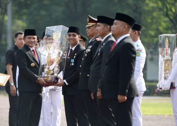 Medan Johor terpilih sebagai penerima Tunggul Kecamatan Terbaik 1 Tingkat Provinsi Sumut