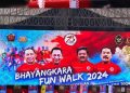 Kapolri Bersama Jaksa Agung, Menkopolhukam dan KSAD Buka Bayangkara Fun Walk 2024