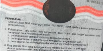 Tilang Point, Kebanyakan Melanggar, SIM Bisa Dicabut