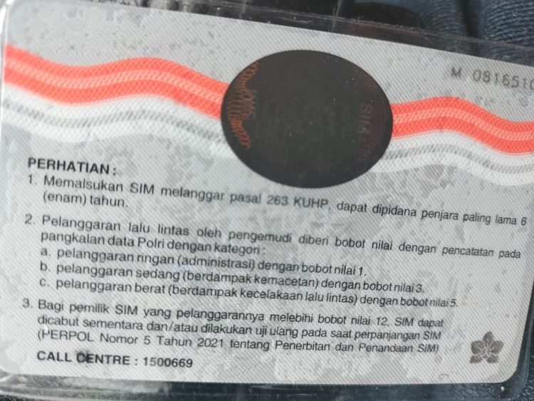 Tilang Point, Kebanyakan Melanggar, SIM Bisa Dicabut