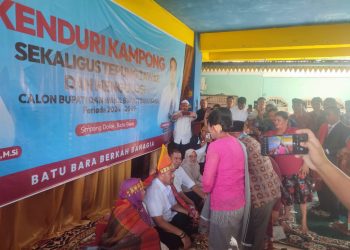 Paslon Bupati Batubara Baharuddin Siagian -Syafrizal Diupah-upah dan Diulosi di Desa