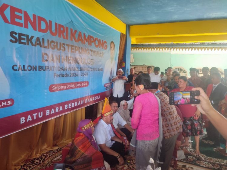 Paslon Bupati Batubara Baharuddin Siagian -Syafrizal Diupah-upah dan Diulosi di Desa