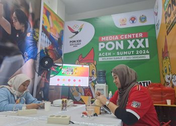 20 Media Center, Disediakan PB PON Wilayah Sumut, Dilayani Volunteer, Konsumsi dan Wifi Gratis