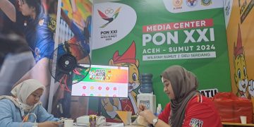20 Media Center, Disediakan PB PON Wilayah Sumut, Dilayani Volunteer, Konsumsi dan Wifi Gratis