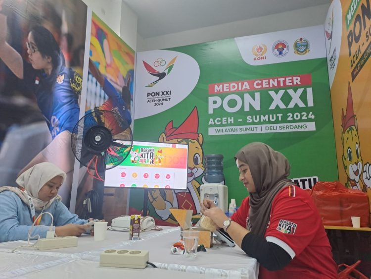 20 Media Center, Disediakan PB PON Wilayah Sumut, Dilayani Volunteer, Konsumsi dan Wifi Gratis