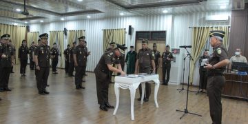 Kejati Sumut Lantik  Muttaqin Harahap jadi Aspidsus, Fajar Syahputra Lubis Kajari Medan