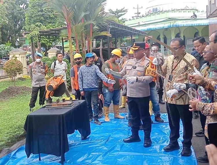 Musnahkan Ratusan Sajam dan Balikkan 11 Sepeda Motor Curian, Pemko Medan Apresiasi Polrestabes Medan