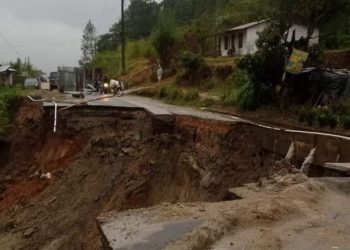 Longsor, Jalan Nasional Jurusan Sidikalang – Dolok Sanggul Putus Total