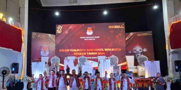 4 Paslon Wali Kota/Wakil Wali Kota Sibolga Ikuti Debat Pilkada Sibolga