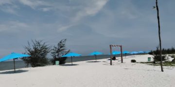 Keindahan Alam Objek Wisata Pasir Putih di Pantai Mangrove Serdangbedagai