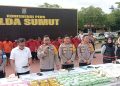 Polda Sumut Musnahkan 145 Kg Sabu dari 42 Tersangka, Diakhir Tahun 2024