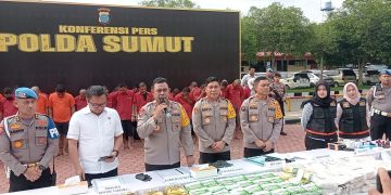 Polda Sumut Musnahkan 145 Kg Sabu dari 42 Tersangka, Diakhir Tahun 2024