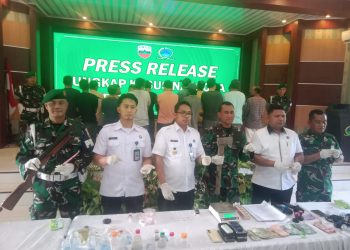 Kodim 0208/AS Grebek Barak Narkoba di Kecamatan Sei Kepayang