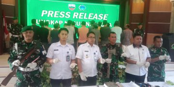 Kodim 0208/AS Grebek Barak Narkoba di Kecamatan Sei Kepayang