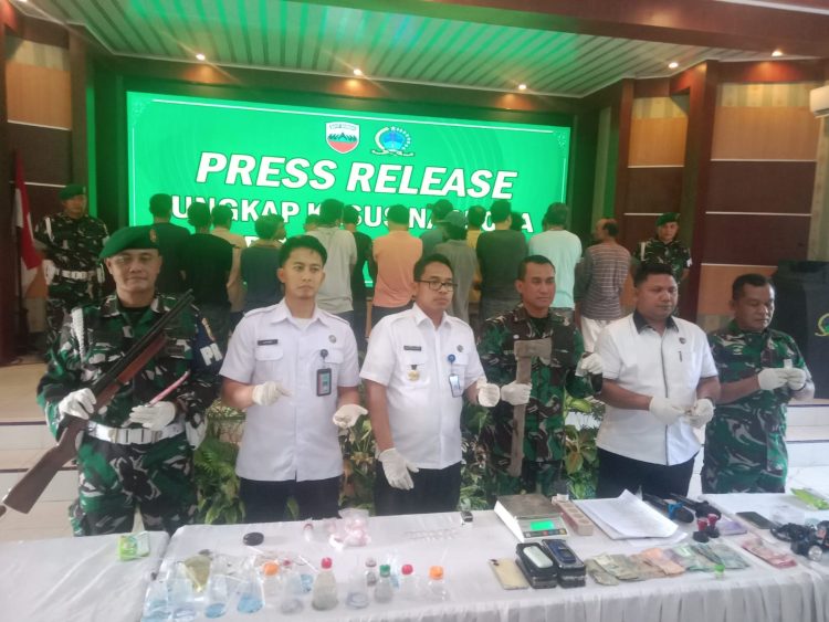 Kodim 0208/AS Grebek Barak Narkoba di Kecamatan Sei Kepayang