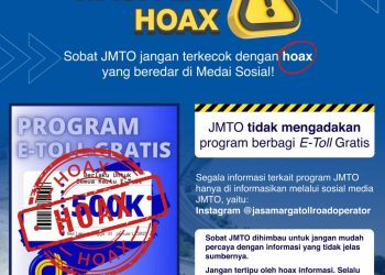 PT Jasamarga Tollroad Operator Tegaskan Hoaks Program Saldo E-Toll Gratis