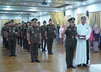 Kolonel Sus Lukas Sambiono SH Dilantik Jadi Asisten Pidana Militer Kejati Sumut