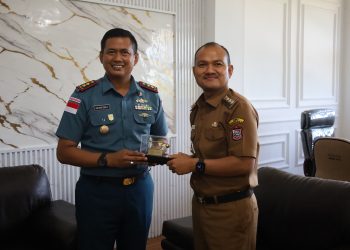 Wali Kota Tanjungbalai Mahyaruddin Salim Terima Kunjungan Danlanal TBA