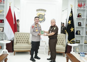 Kajati Sumut Dr Harli Siregar Kunjungi Kapolda Sumut dan KPT Medan