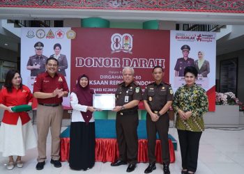 Peringati Harlah Kejaksaan Ke 80, Kejati Sumut Gelar Baksos dengan Kegiatan Donor Darah