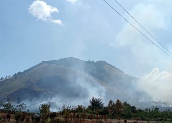 Kawasan Hutan Sipisopiso atau Tanduk Benua Simalungun Terbakar