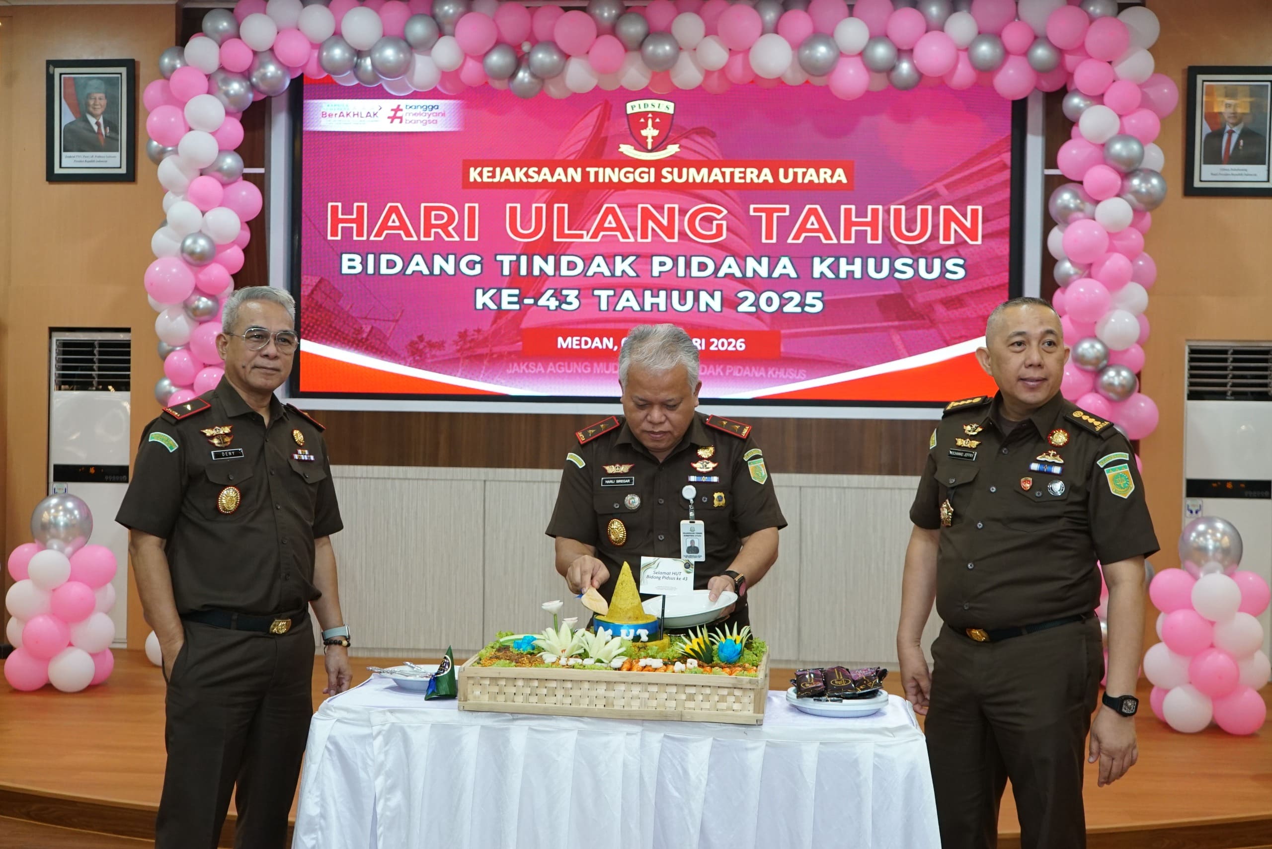 Kejati Sumut Peringati HUT Ke-43 Bidang Pidana Khusus Kejaksaan RI