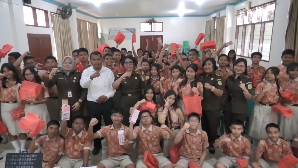 Kejati Sumut Penyuluhan Hukum di SMP ST Ignasius Jalan Karya Wisata Medan