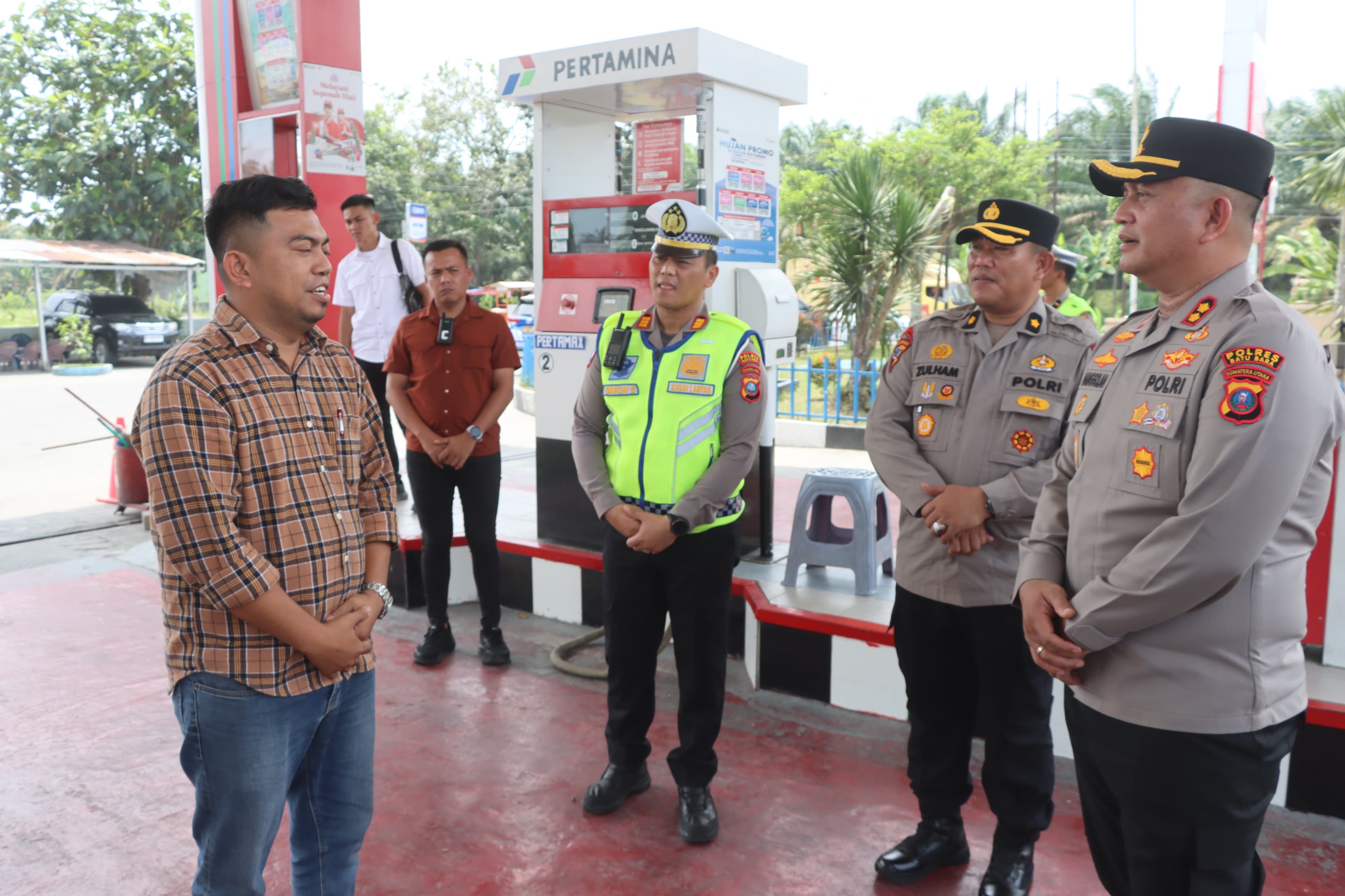 Kapolres Batubara Pimpin Tim Cek Jalan Rusak dan Stok BBM Jelang Operasi Ketupat Toba 2026