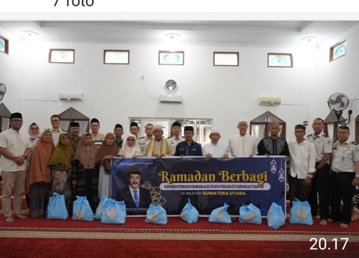 Diinisiasi Menteri Impas, Imigrasi Sumut Bagikan 5.000 Paket di Bulan Ramadan