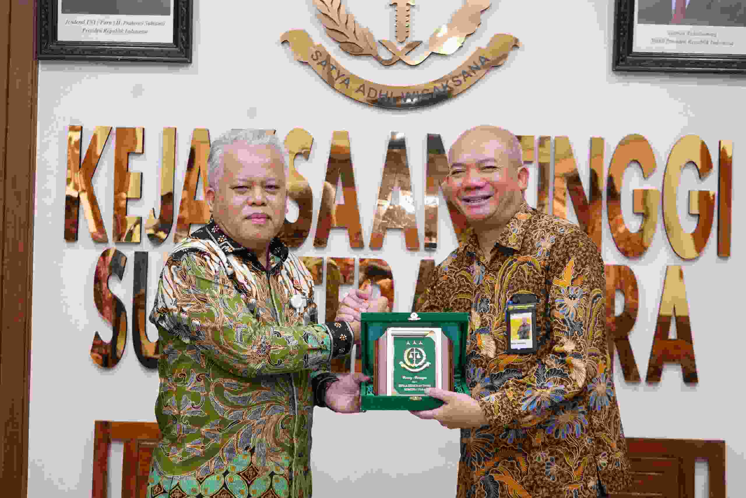 Kordinasi Penegakan Hukum Bidang Perpajakan, Kajati Sumut Sambut Kakanwil DJKN Sumut I