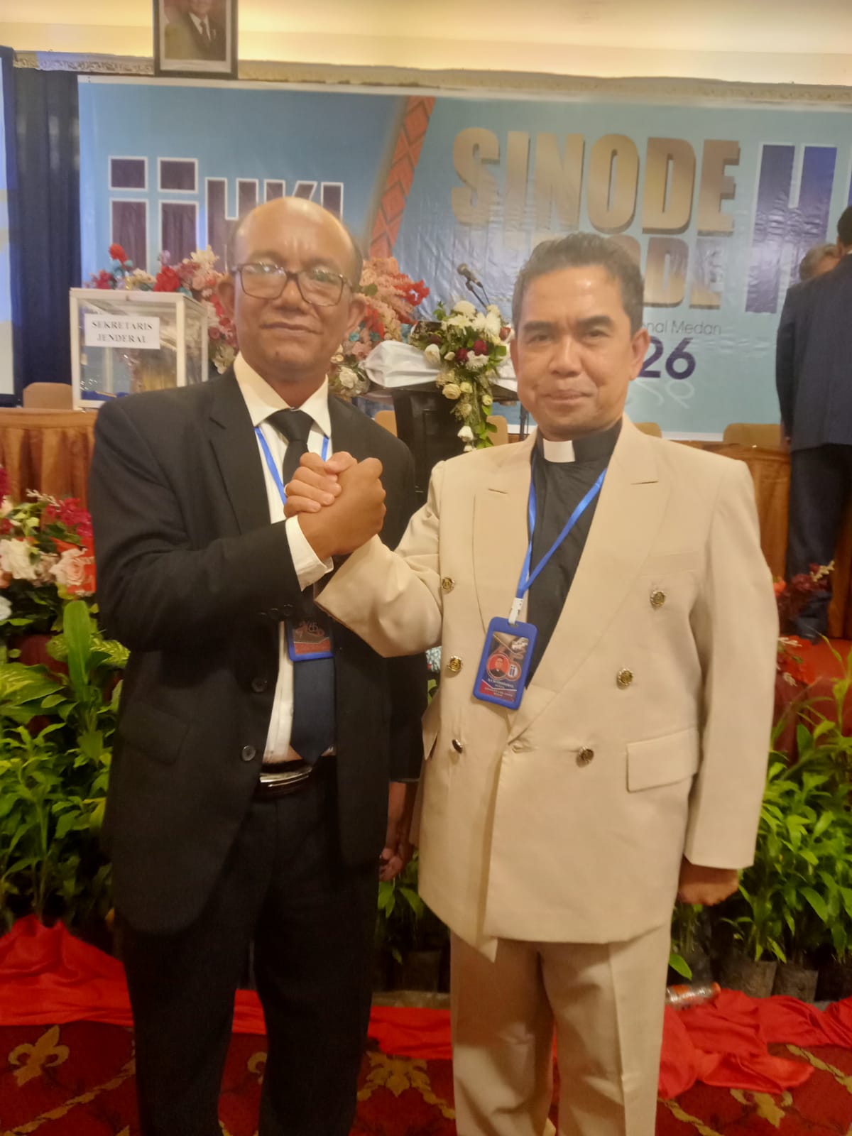 Pdt Dr Toni Liston Hutagalung dan Pdt Dormen Pasaribu, Ephorus dan Sekjen 2026-2031