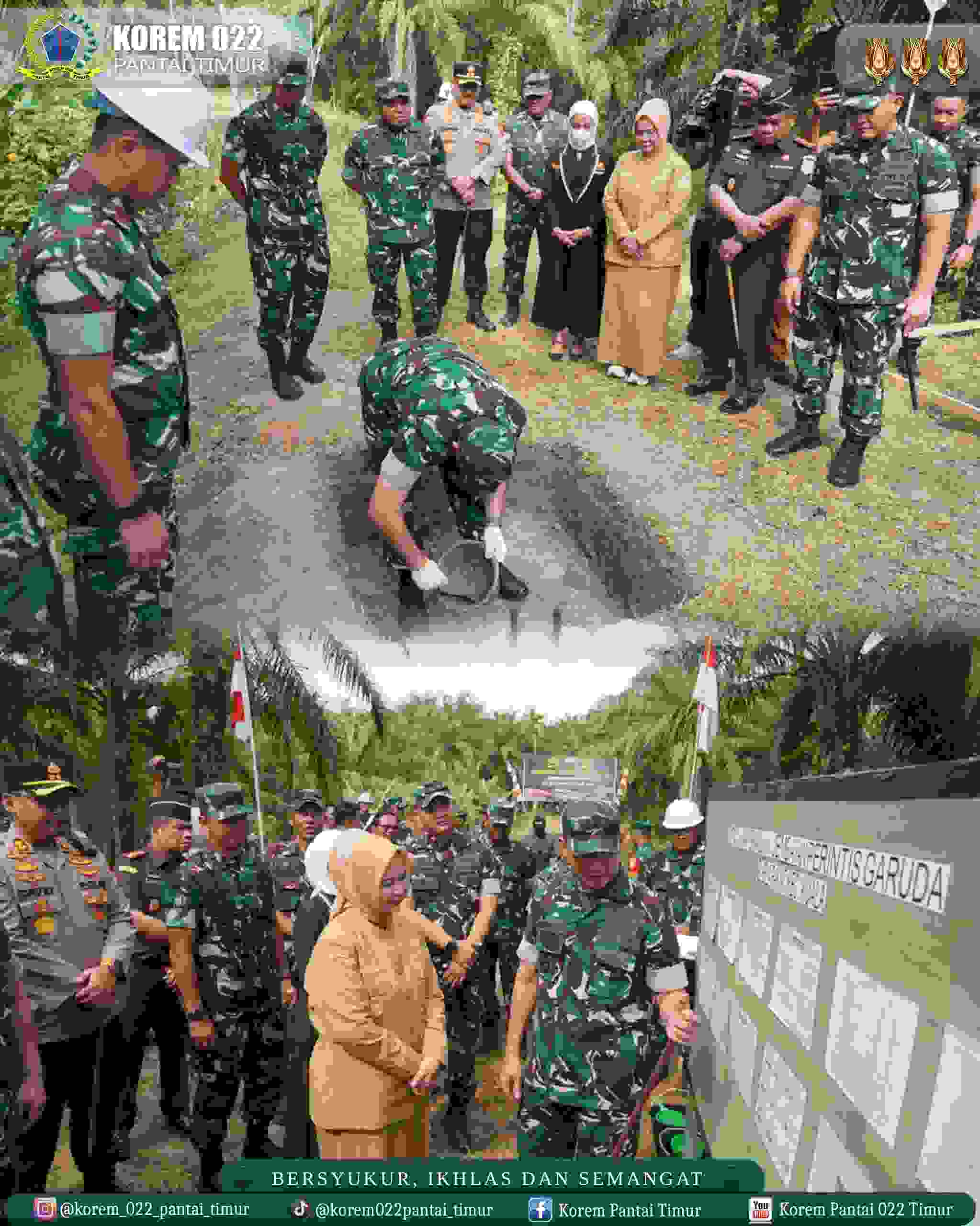 Didampingi Danrem 022/PT, Pangdam I/BB Resmikan Pembangunan Jembatan Strategis di Langkat 