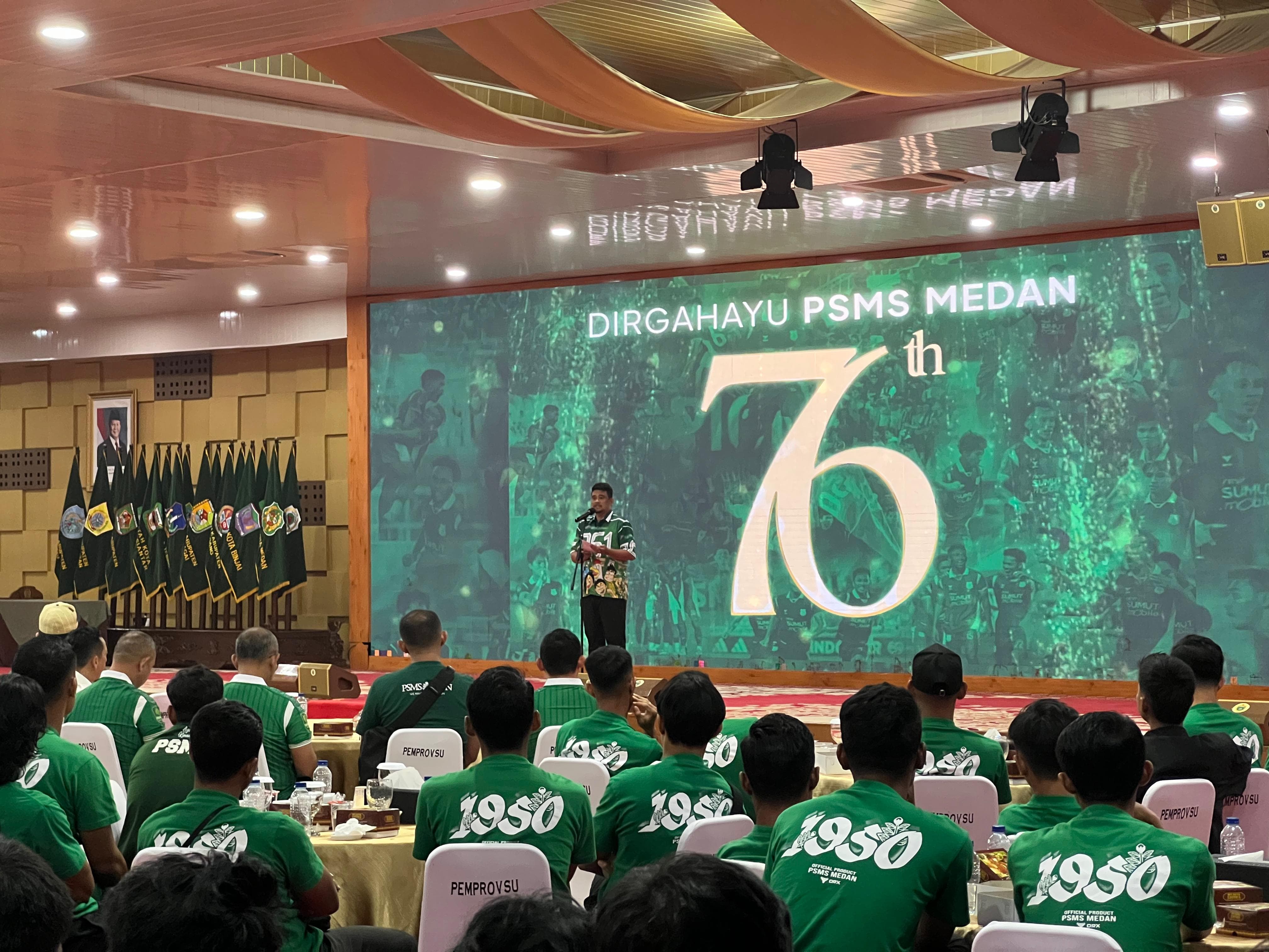 HUT ke-76 PSMS, Gubsu :  Pemerintah Komit untuk Terus Mendukung PSMS  
