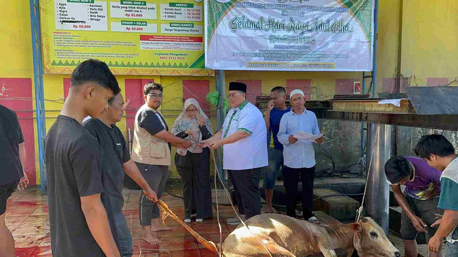 YATIBERSA Gelar Ibadah Penyembelihan Hewan Qurban 16 Ekor, H Musa SH MH Sampaikan Terima Kasih
