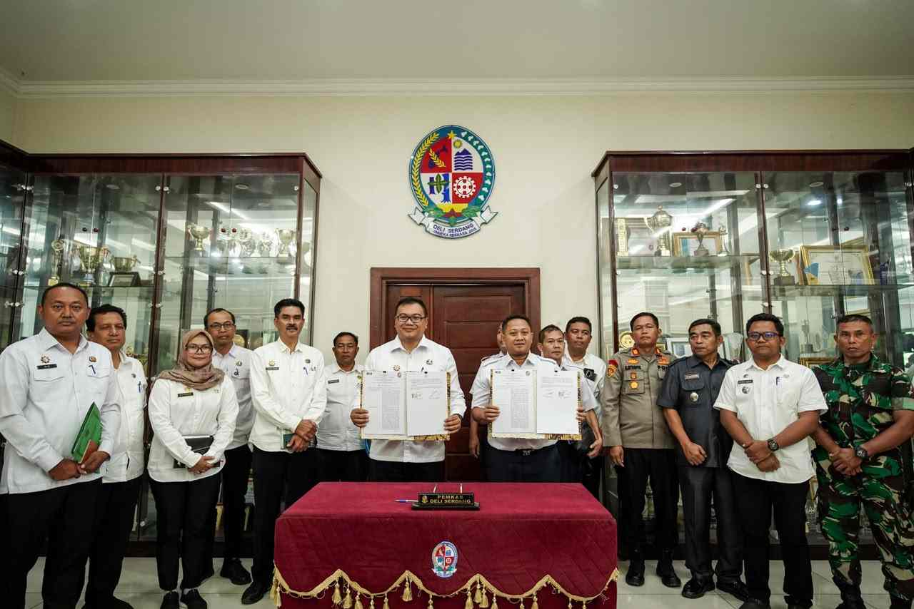 Pemkab Deliserdang – PT KAI Teken Kerja Sama,  Eks Stasiun Deli Tua akan Dijadikan  Ruang Terbuka Hijau