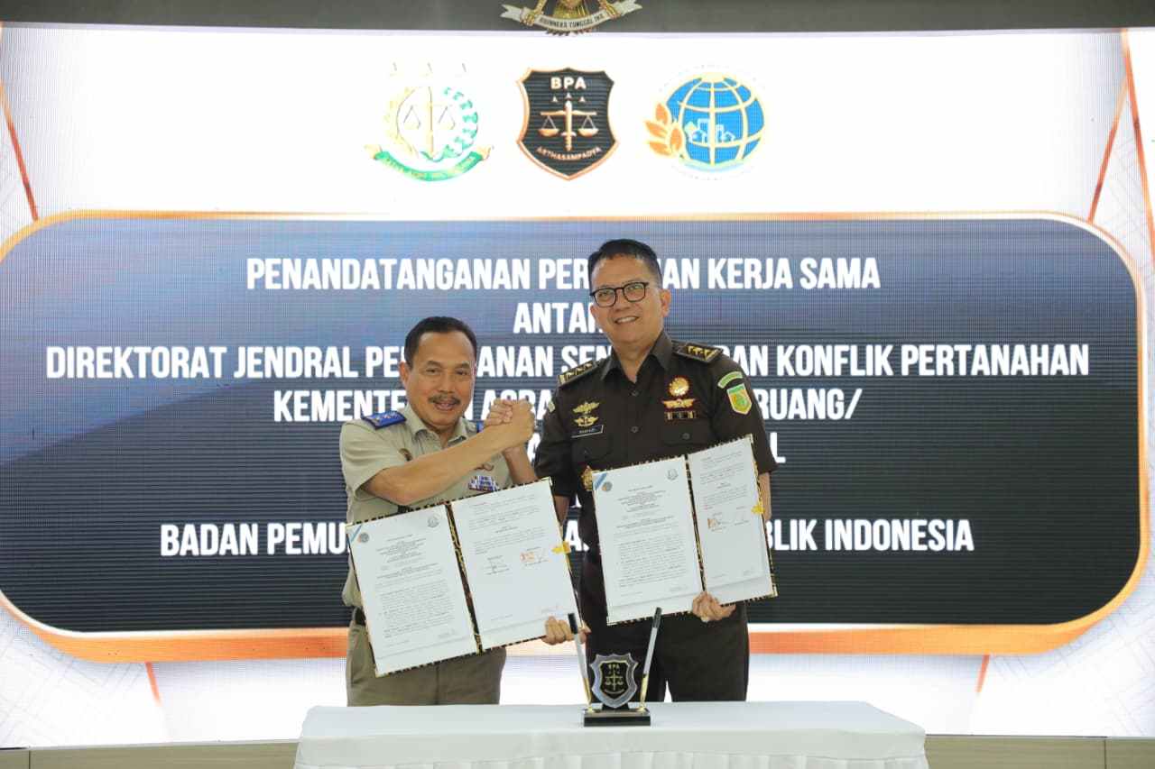 Badan Pemulihan Aset Kejaksaan RI Teken PKS dengan Dirjen PSKP Kementerian ATR/BPN