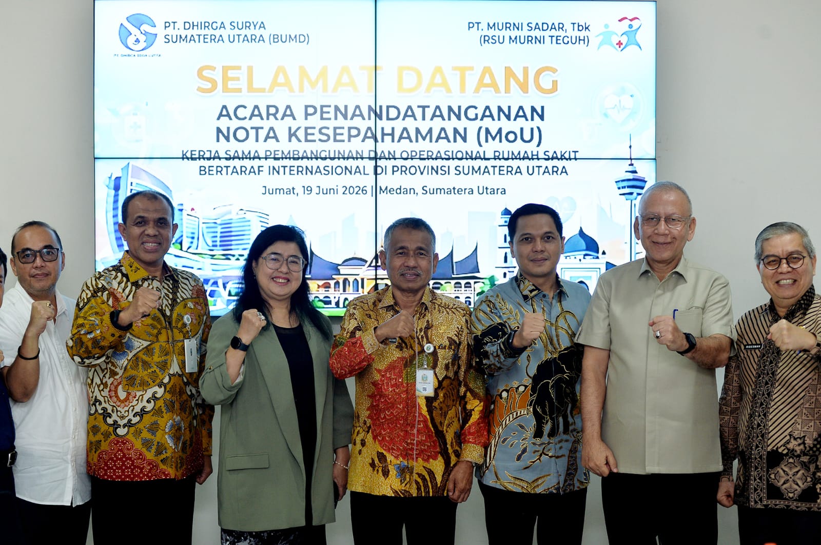 Pemprov Sumut (PT Dhirga Surya) dan Murni Teguh Teken MoU, akan Bangun Rumah Sakit Taraf Internasional
