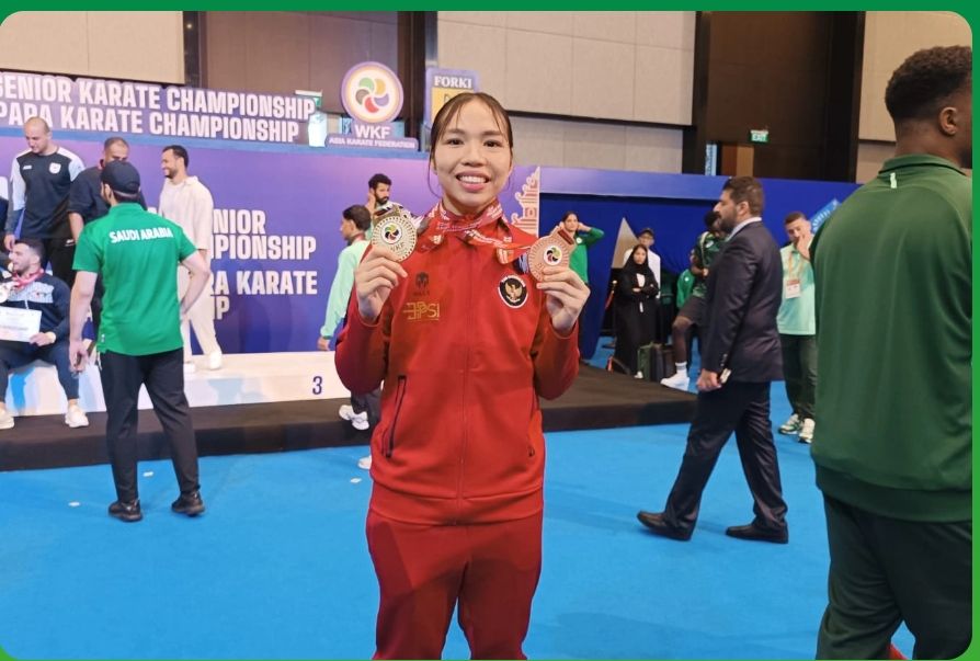 Leica Mahasiswi Fasilkom TI-USU Berhasil Juara Karate Asia, Rektor : Inspirasi Bagi Lainnya