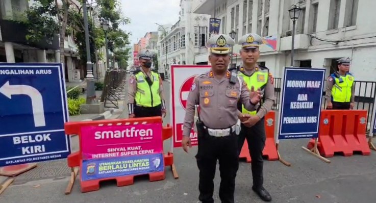 6 Ruas Jalan di Medan Ditutup, ada Acara Karnaval Lapangan Merdeka