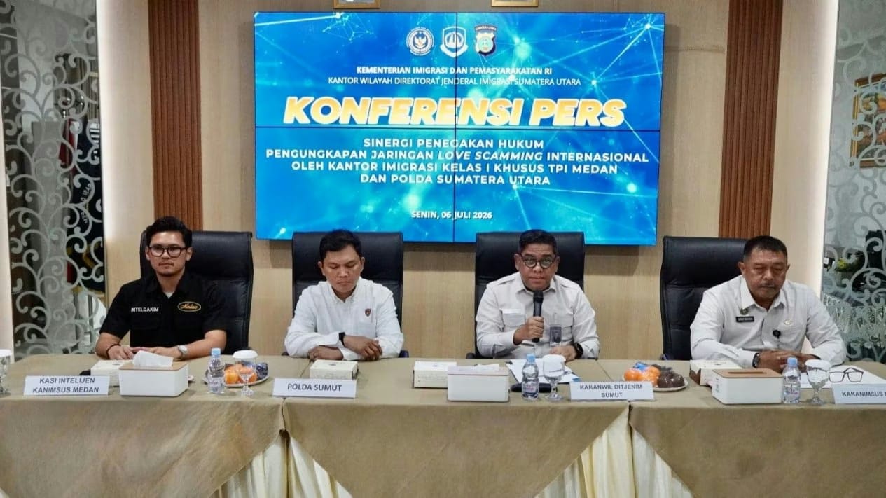 Imigrasi Medan Amankan 7 WNA dan 31 WNI, Terkait Kasus Penipuan Daring Lintas Negara 
