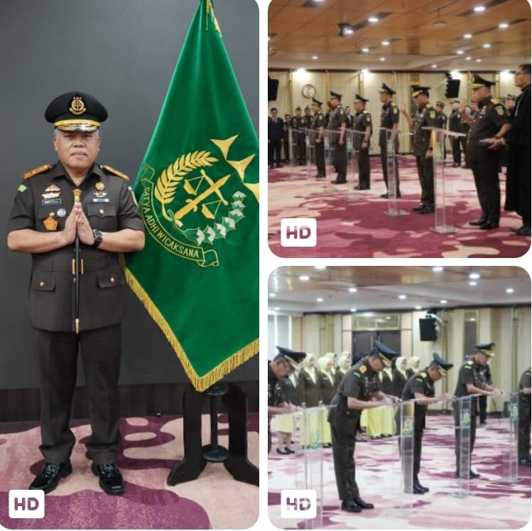 Jaksa Agung Lantik 5 Pejabat Utama, Dr Harli Siregar Mantan Kajati Sumut, jadi Kabandiklat Kejaksaan RI